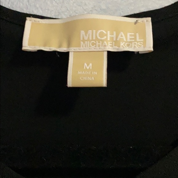 MICHAEL Michael Kors black and white check blouse - Picture 2 of 7